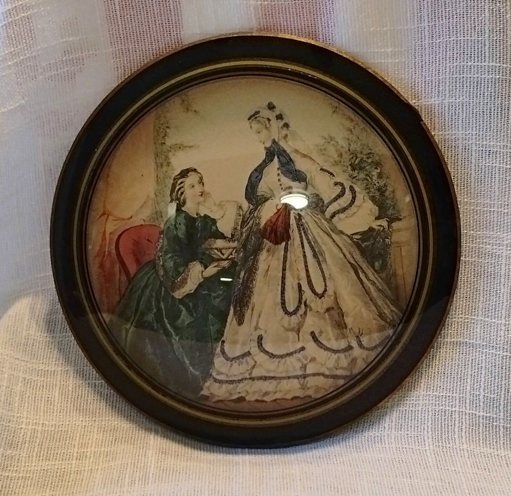 Peter Watson's Studio Handmade Round Photo Frame Black/Gold Victorian